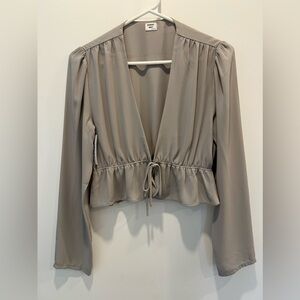 ARITIZA Sunday Best Tie-Front Blouse